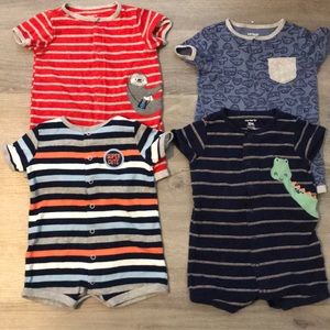 x4 Carter’s one piece playsets 12 month